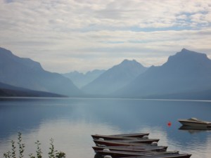 SB Glacier Park with boats