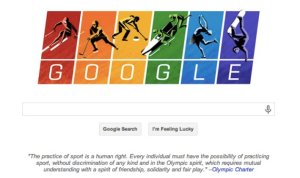 Google Gay Doodle for Olympics