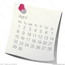 April small calendar