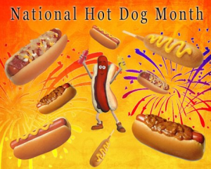 national hot dog month